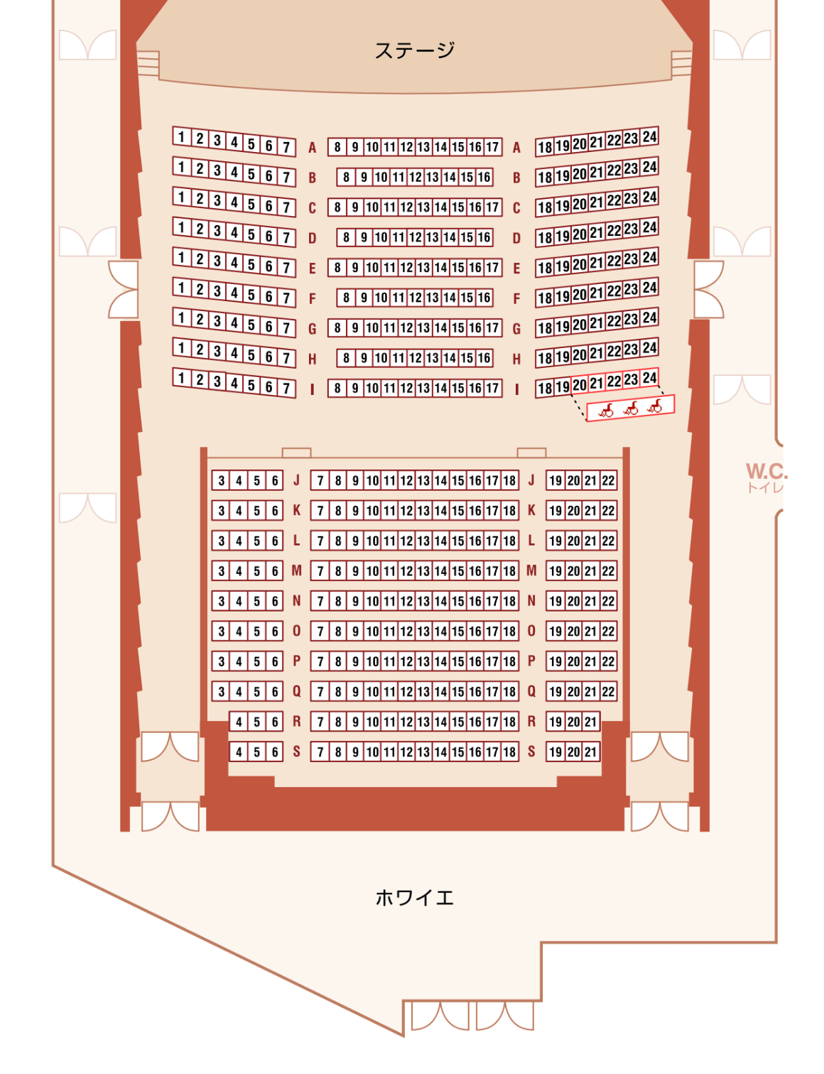 シアター コクーン 座席 表